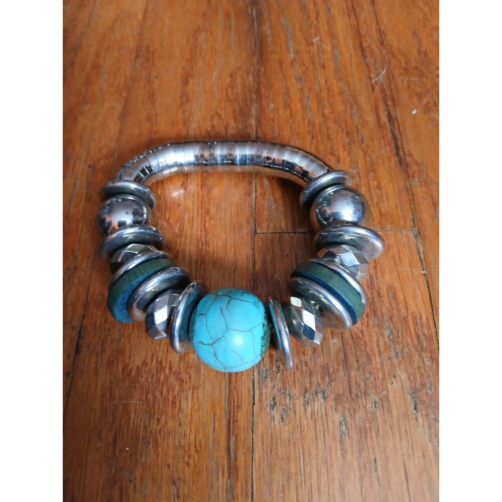 Silver and Turquoise Bracelet